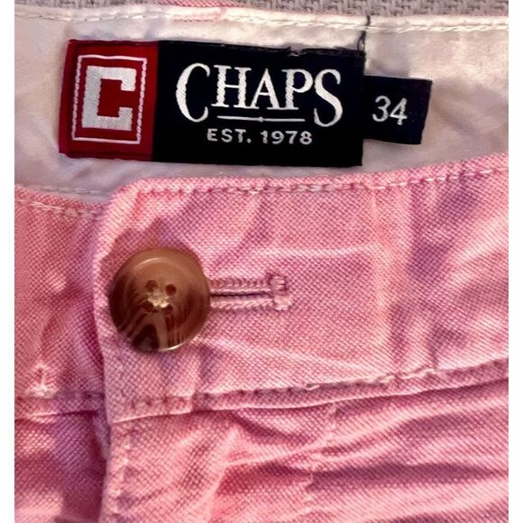 Mens Chaps Cape Pink Bermuda Shorts Size 38 - Picture 4 of 7
